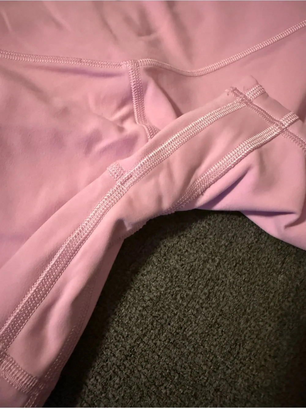 Lululemon Women’s Pink High-Rise Solid Knit Stretch Biker Shorts Size 4